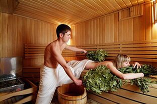 banho e sauna para potência