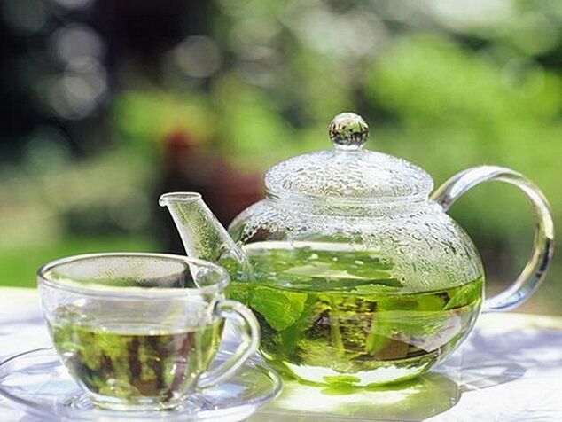 chá verde para aumentar a potência