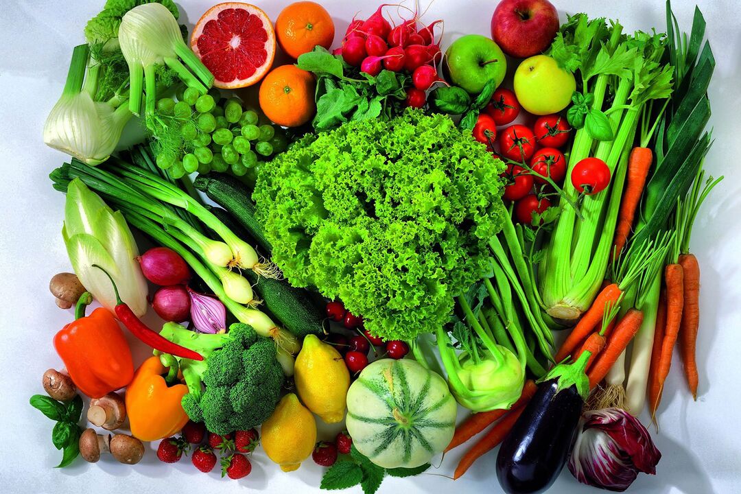 vegetais e frutas para aumentar a potência