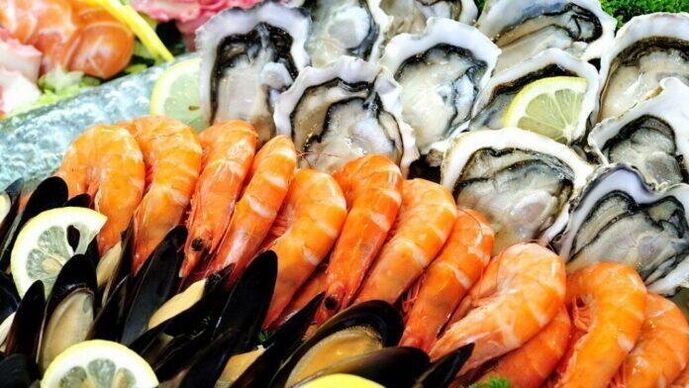 Frutos do mar devido ao alto teor de selênio e zinco aumentam a potência nos homens
